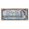 BC-39b 1954 Canada $5 Beattie-Rasminsky, I/X, Very Fine (VF20)
