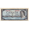 BC-39b 1954 Canada $5 Beattie-Rasminsky, I/X, F-VF (F15)
