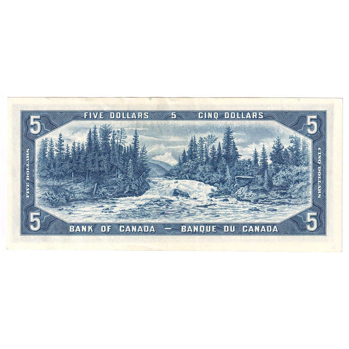 BC-39b 1954 Canada $5 Beattie-Rasminsky, O/X, EF-AU (EF45)