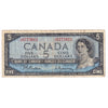 BC-39b 1954 Canada $5 Beattie-Rasminsky, Z/C, VG-F (VG10)