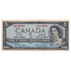 BC-39b 1954 Canada $5 Beattie-Rasminsky, G/S, F-VF (F15)