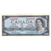 BC-39b 1954 Canada $5 Beattie-Rasminsky, H/X, EF-AU (EF45)