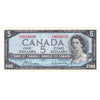 BC-39b 1954 Canada $5 Beattie-Rasminsky, I/X, EF-AU (EF45)