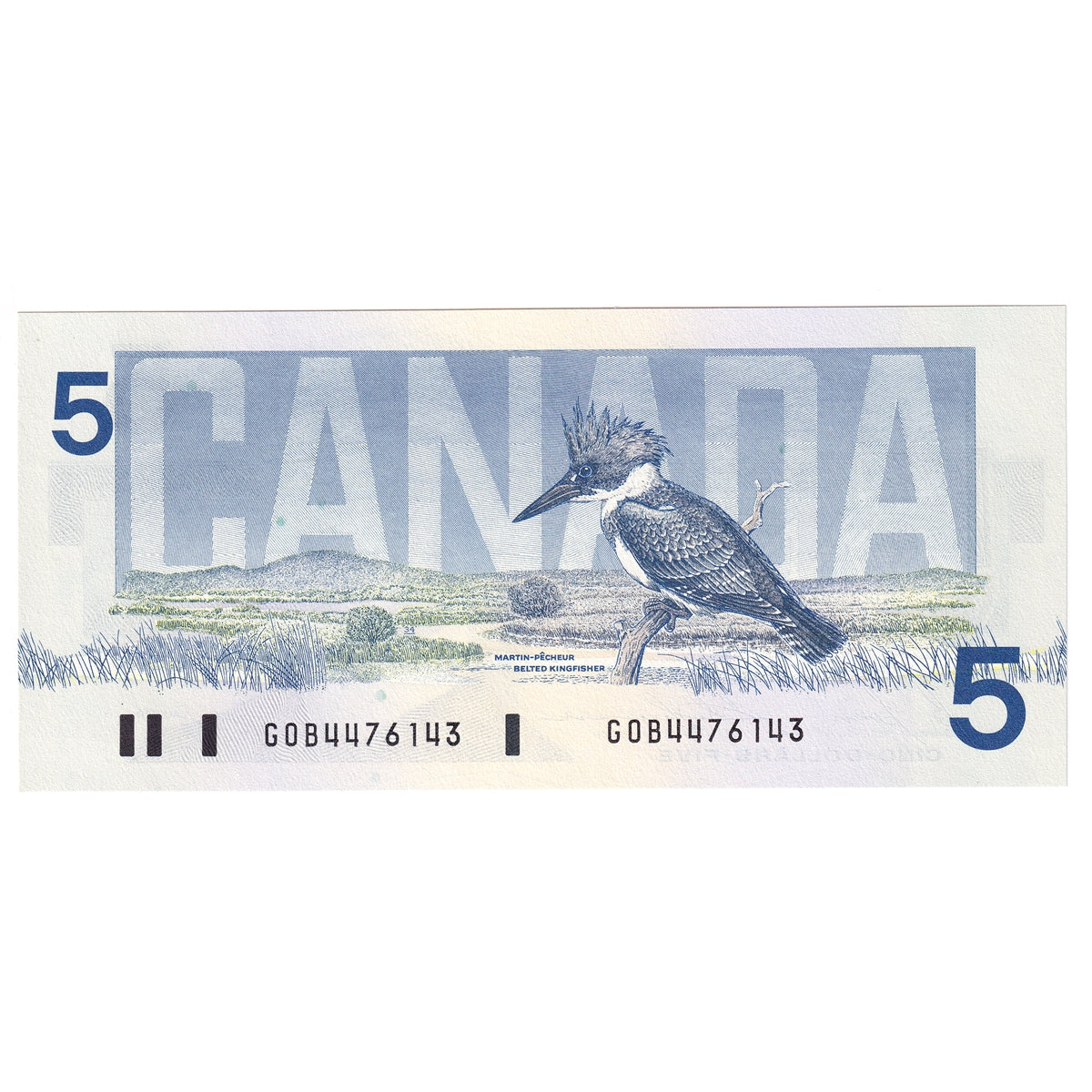 BC-56c 1986 Canada $5 Bonin-Thiessen, GOB, Choice Uncirculated (CUNC63)