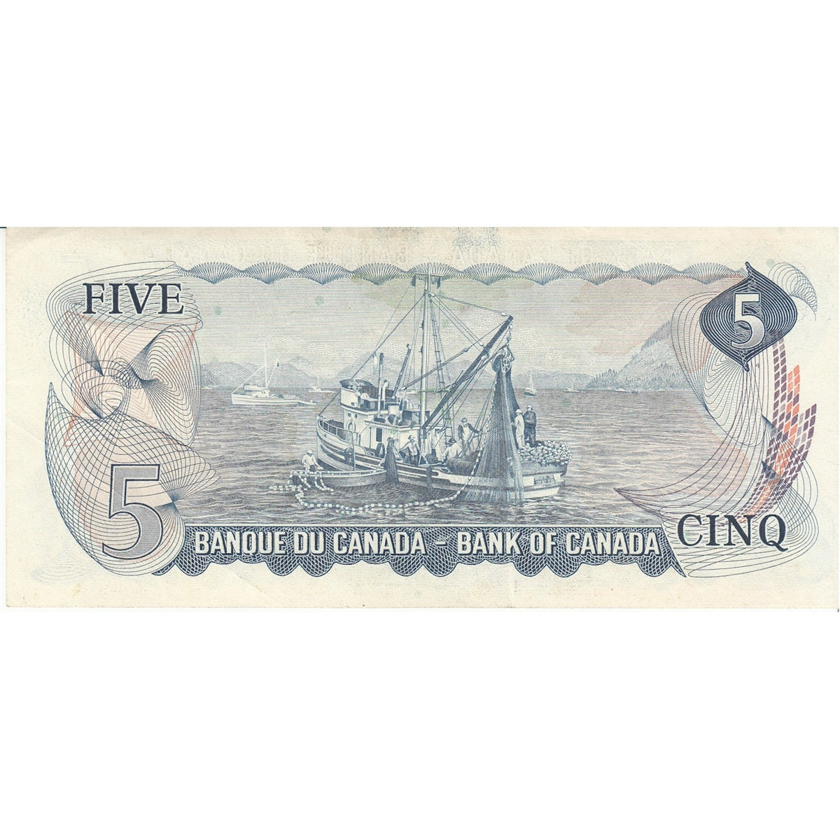 BC-48a 1972 Canada $5 Bouey-Rasminsky, CA, EF