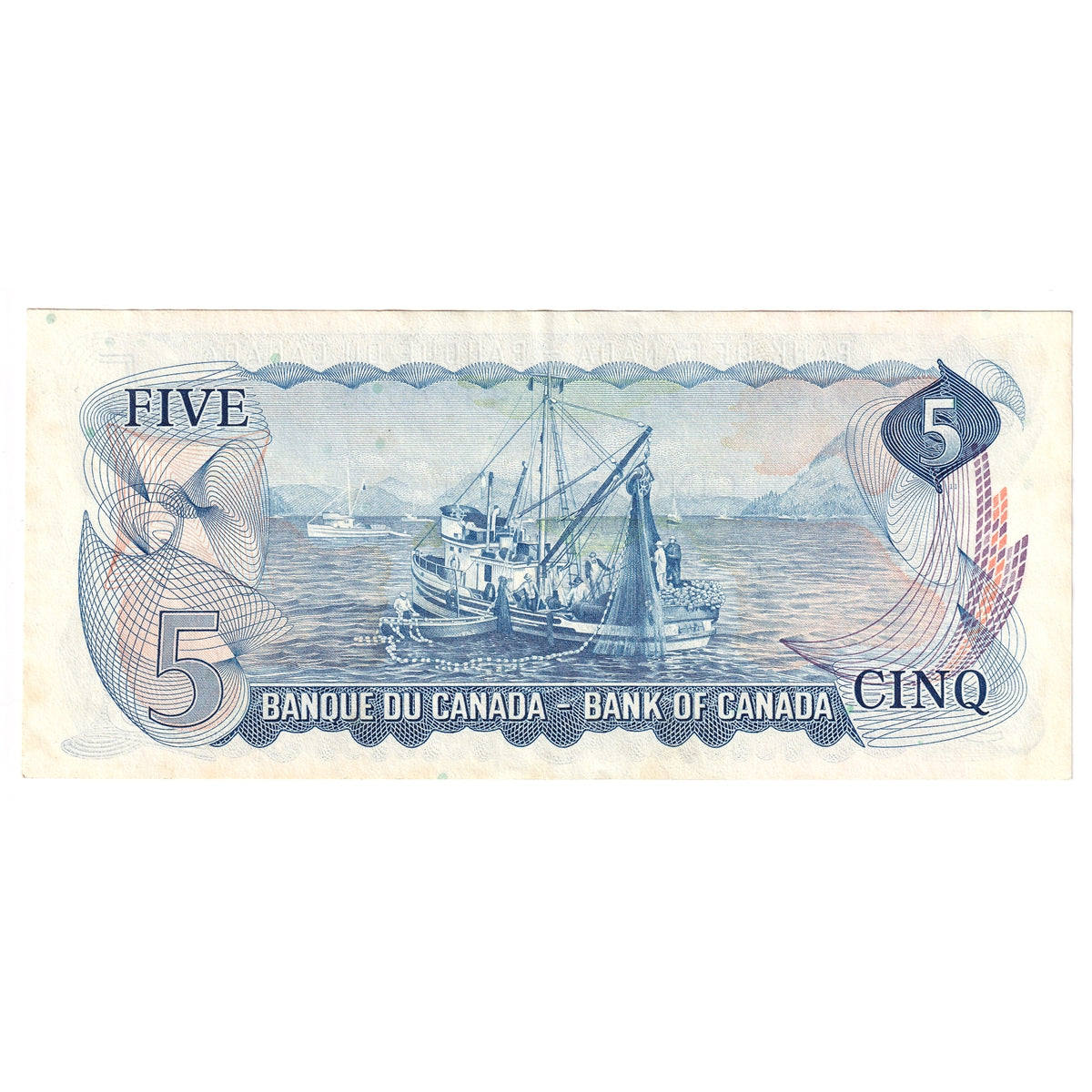 BC-48b 1972 Canada $5 Lawson-Bouey, CT, Extra Fine (EF40)