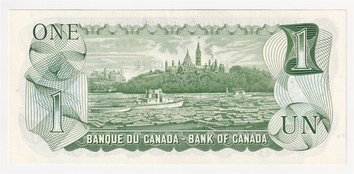 BC-46b 1973 Canada $1 Crow-Bouey, BFD, Choice Uncirculated (CUNC63)
