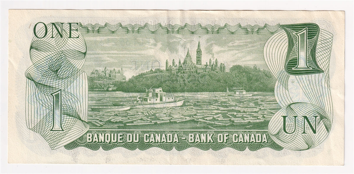 BC-46b 1973 Canada $1 Crow-Bouey, BFL, Extra Fine (EF40)