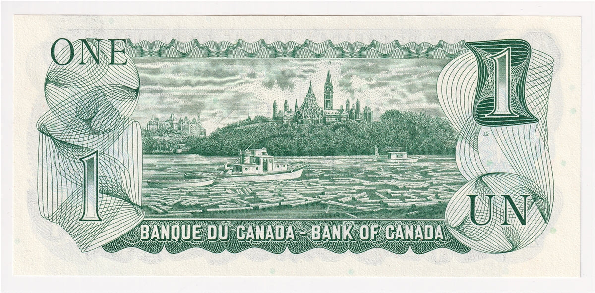 BC-46b 1973 Canada $1 Crow-Bouey, EAY, Choice Uncirculated (CUNC63)