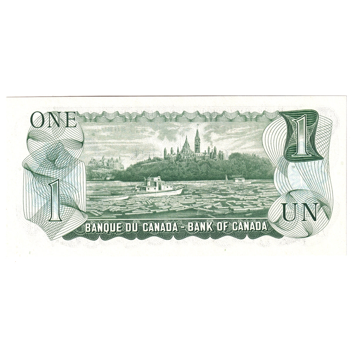 BC-46a-i 1973 Canada $1 Lawson-Bouey, AFC, Choice Uncirculated (CUNC63)