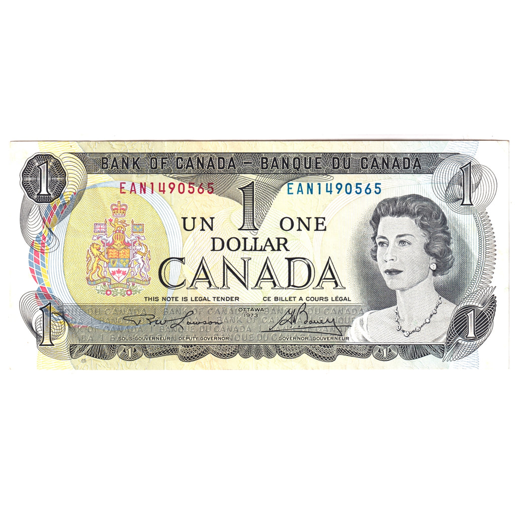 BC-46a-i 1973 Canada $1 Lawson-Bouey, EAN, CIRC