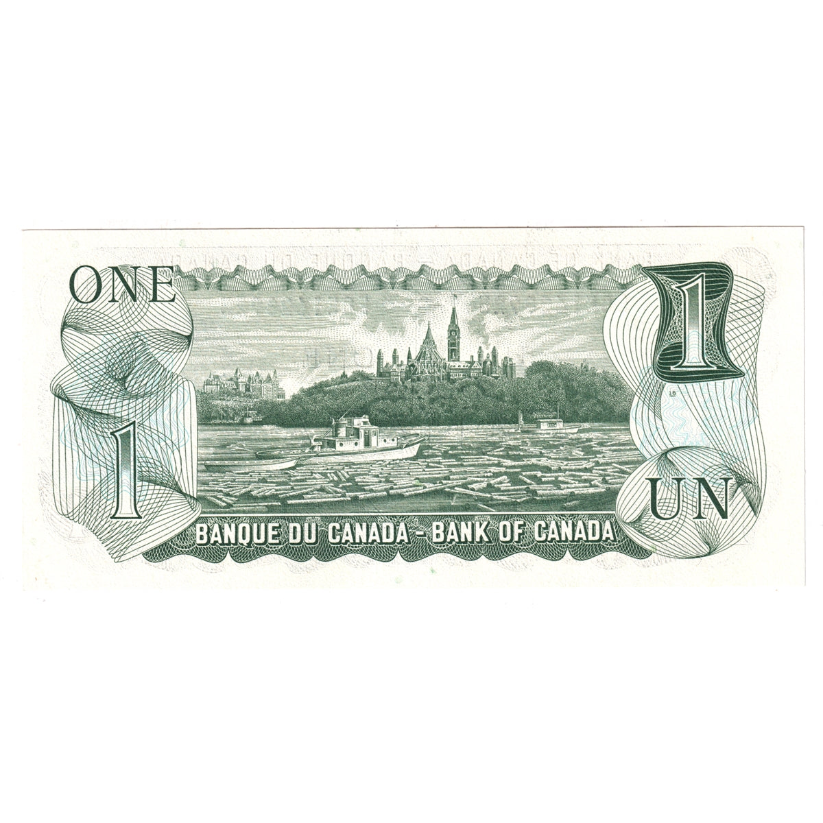 BC-46b 1973 Canada $1 Crow-Bouey, ECE, Uncirculated (MS60)