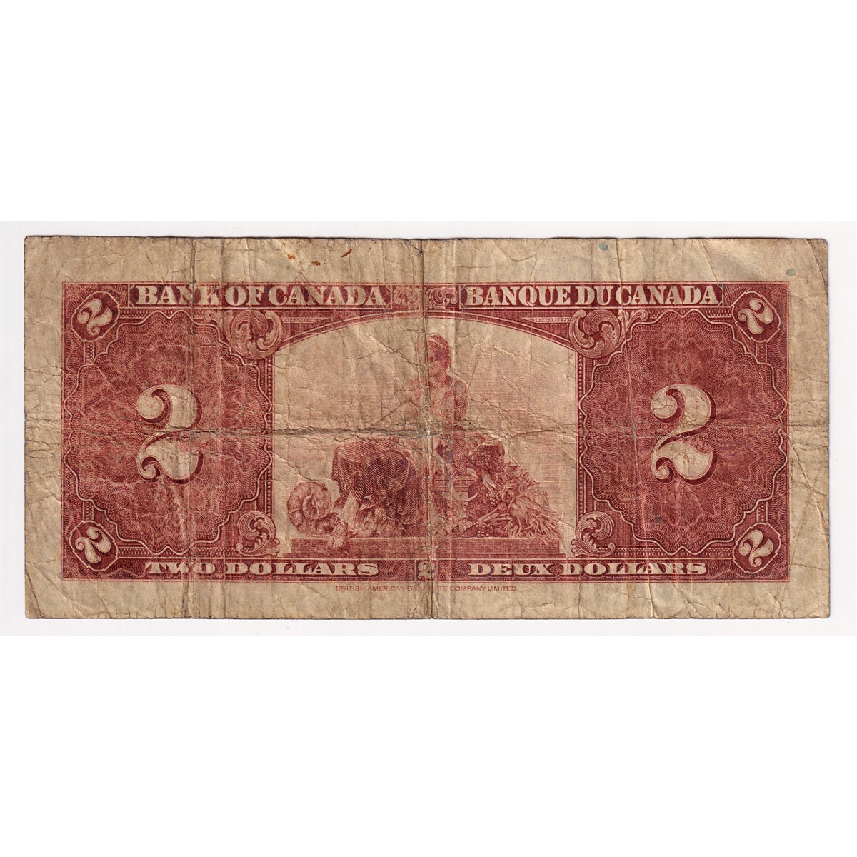 BC-22a 1937 Canada $2 Osborne-Towers, A/B, Circ