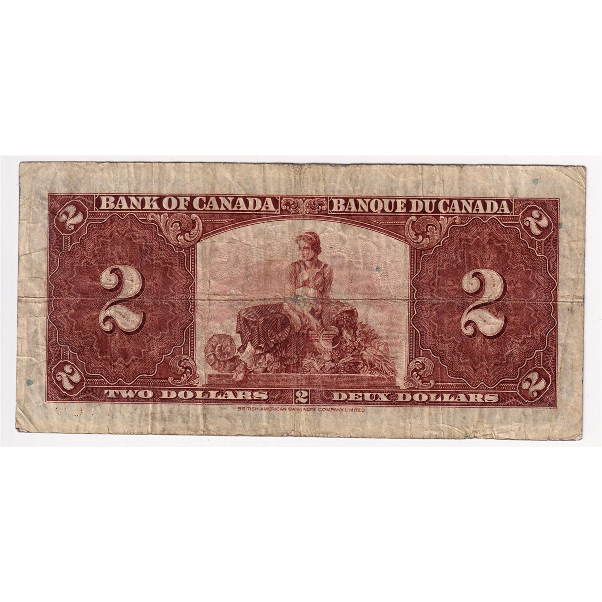 BC-22b 1937 Canada $2 Gordon-Towers, E/B, Very Good (VG8)