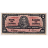 BC-22b 1937 Canada $2 Gordon-Towers, K/B, F-VF (F15)