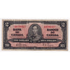 BC-22b 1937 Canada $2 Gordon-Towers, K/B, VG-F (VG10)