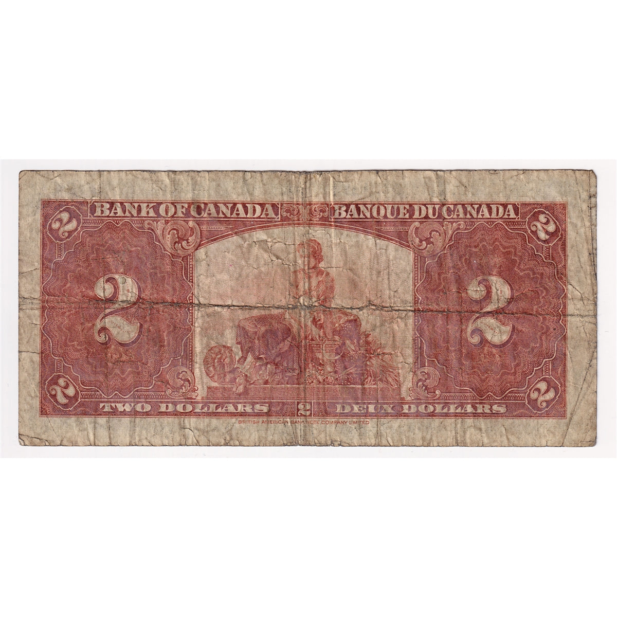 BC-22b 1937 Canada $2 Gordon-Towers, X/B, Very Good (VG8)