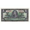 BC-21c 1937 Canada $1 Gordon-Towers, J/L, Extra Fine (EF40)
