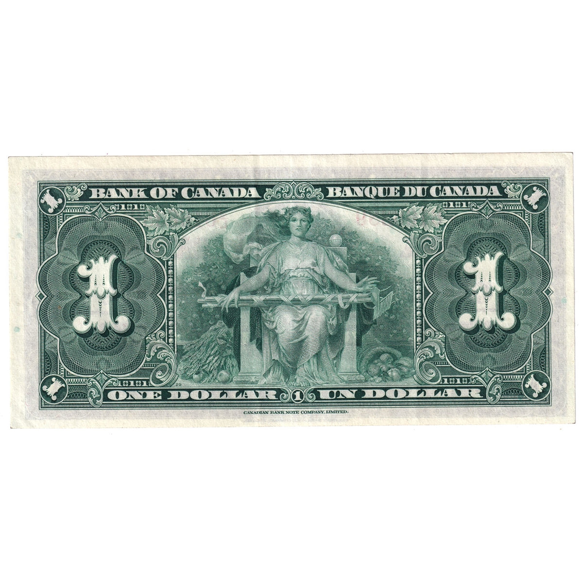 BC-21c 1937 Canada $1 Gordon-Towers, J/L, Extra Fine (EF40)