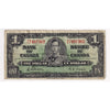 BC-21c 1937 Canada $1 Gordon-Towers, T/L, Circ