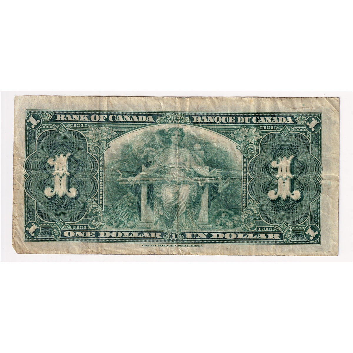 BC-21c 1937 Canada $1 Gordon-Towers, T/L, Circ