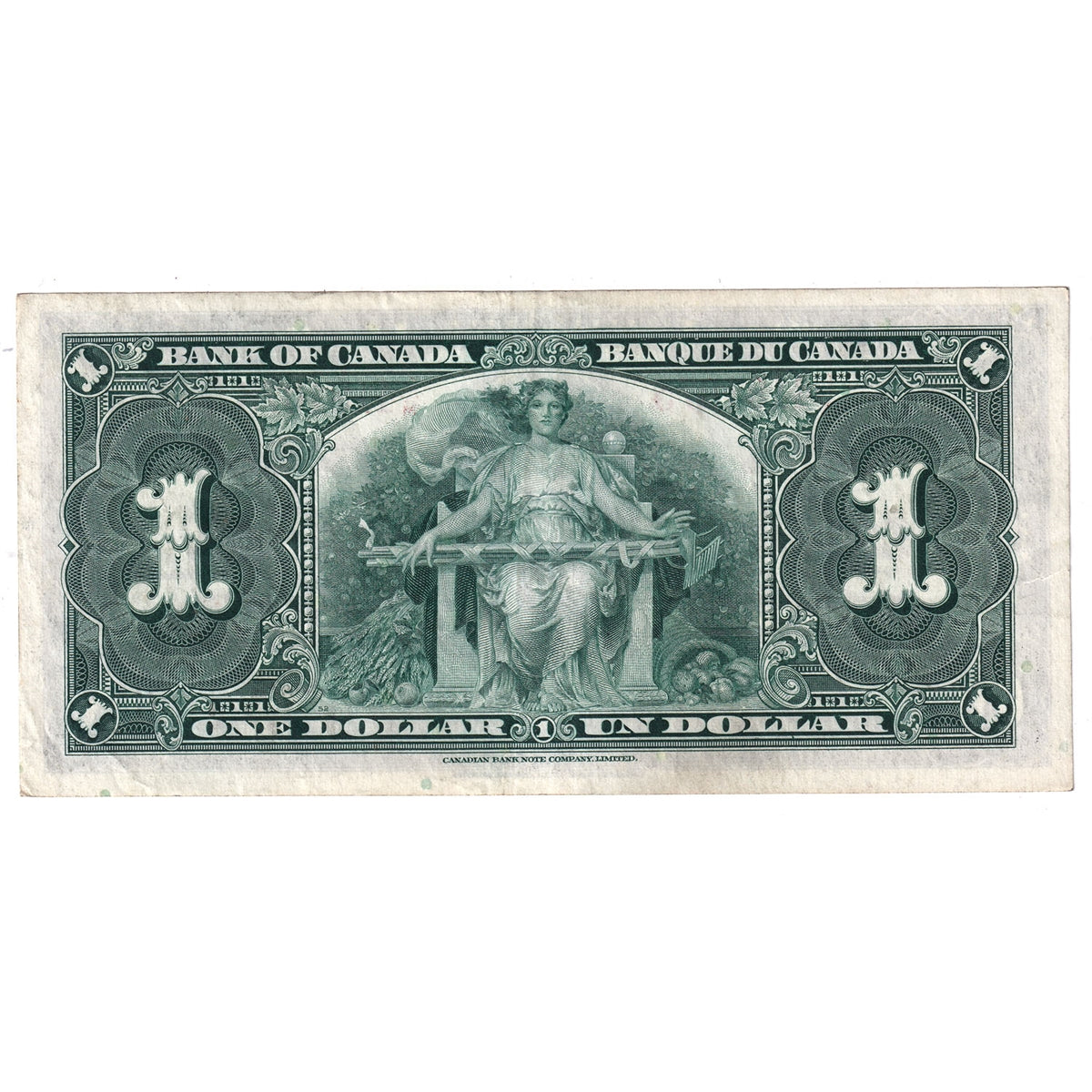 BC-21c 1937 Canada $1 Gordon-Towers, L/M, Extra Fine (EF40)