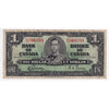 BC-21c 1937 Canada $1 Gordon-Towers, N/M, F-VF (F15)