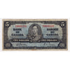 BC-23b 1937 Canada $5 Gordon-Towers, B/C, Circ