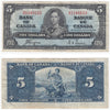 BC-23c 1937 Canada $5 Coyne-Towers, B/S, VF