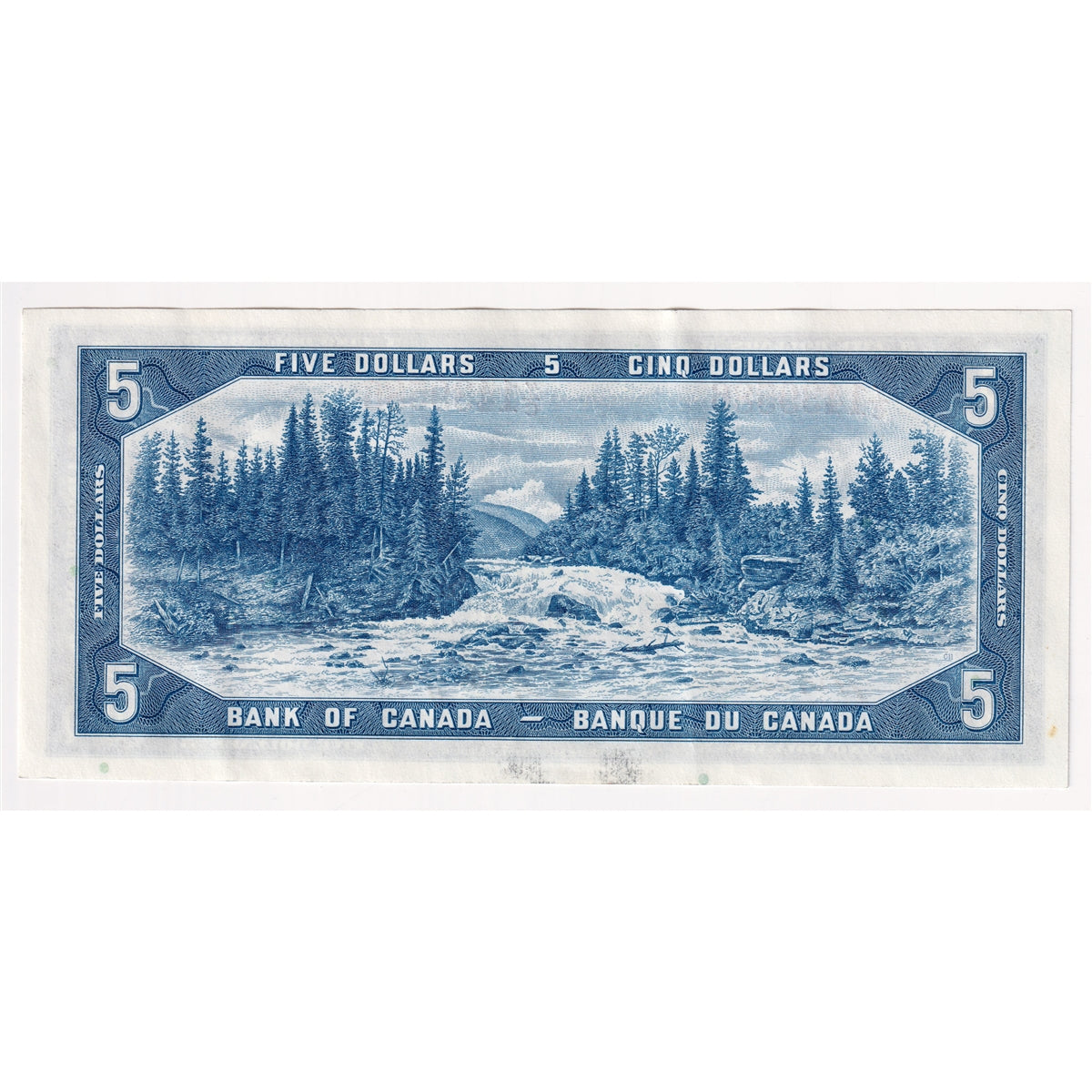 BC-39a-i 1954 Canada $5 Beattie-Coyne, Y/C, Almost Uncirculated (AU50)