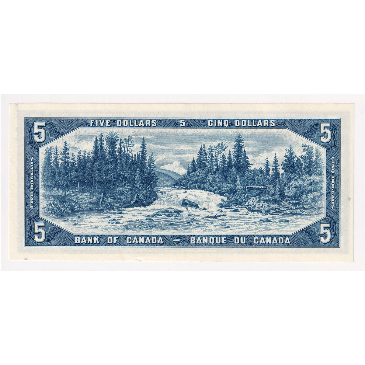 BC-39b 1954 Canada $5 Beattie-Rasminsky, M/X, AU-UNC (AU55)