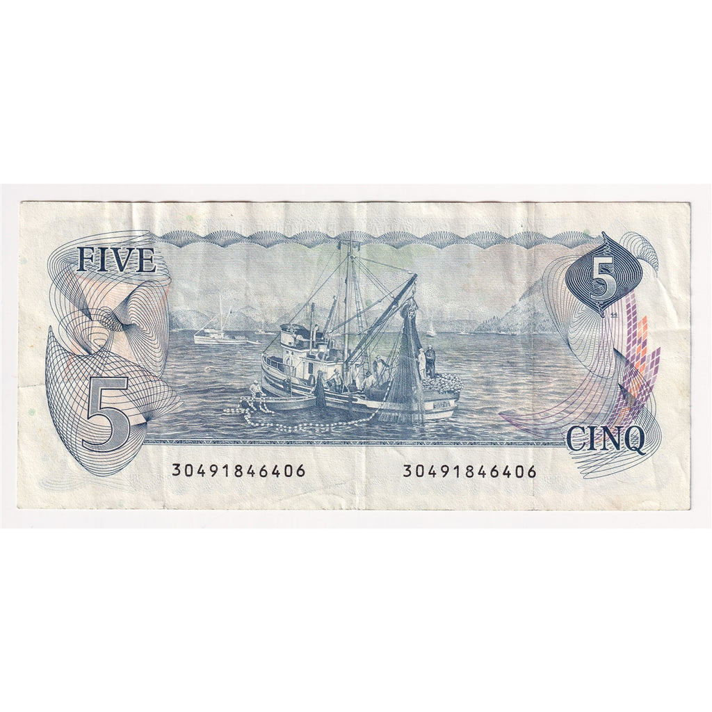 BC-53b 1979 Canada $5 Crow-Bouey, Very Fine (VF20)