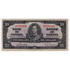 BC-24b 1937 Canada $10 Gordon-Towers, M/D, Very Good (VG8)