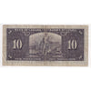 BC-24b 1937 Canada $10 Gordon-Towers, T/D, Very Good (VG8)