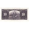 BC-24c 1937 Canada $10 Coyne-Towers, Z/D, Almost Uncirculated (AU50)