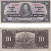 BC-24c 1937 Canada $10 Coyne-Towers, C/T, Fine (F12)