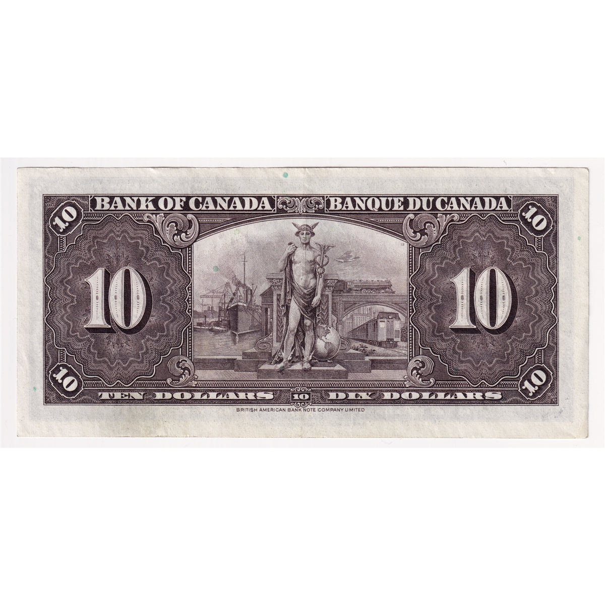 BC-24c 1937 Canada $10 Coyne-Towers, E/T, EF-AU (EF45)