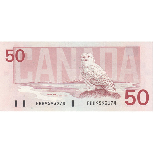 BC-59a 1988 Canada $50 Thiessen-Crow, FHH, AU-UNC