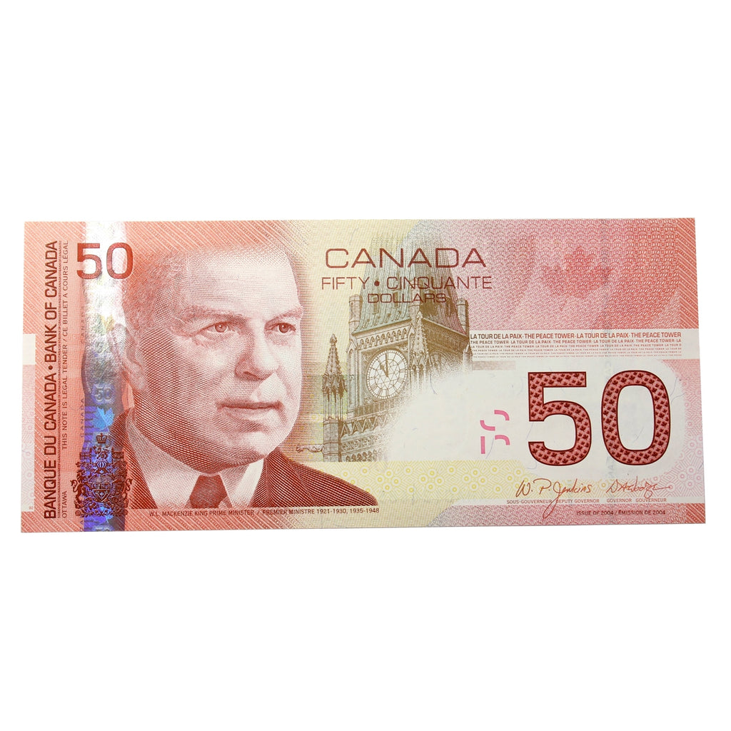 BC-65a 2004 Canada $50 Jenkins-Dodge, AHA, Choice Uncirculated (CUNC63)
