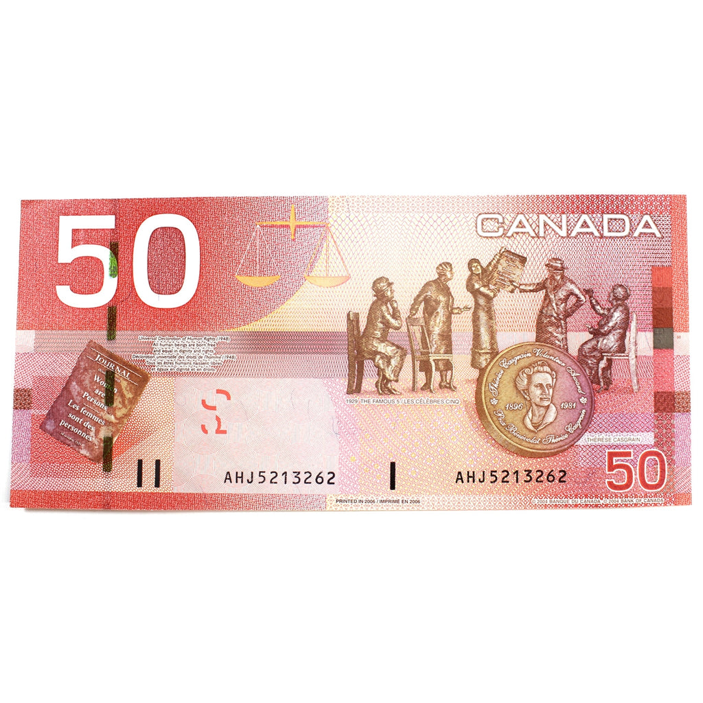 BC-65a 2006 Canada $50 Jenkins-Dodge, AHJ, AU-UNC (AU55)