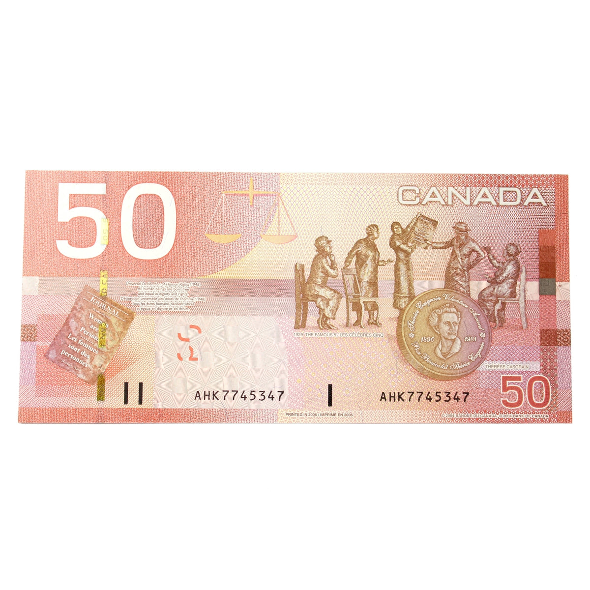 BC-65a 2006 Canada $50 Jenkins-Dodge, AHK, Uncirculated (MS60)