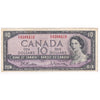 BC-40b 1954 Canada $10 Beattie-Rasminsky, F/V, F