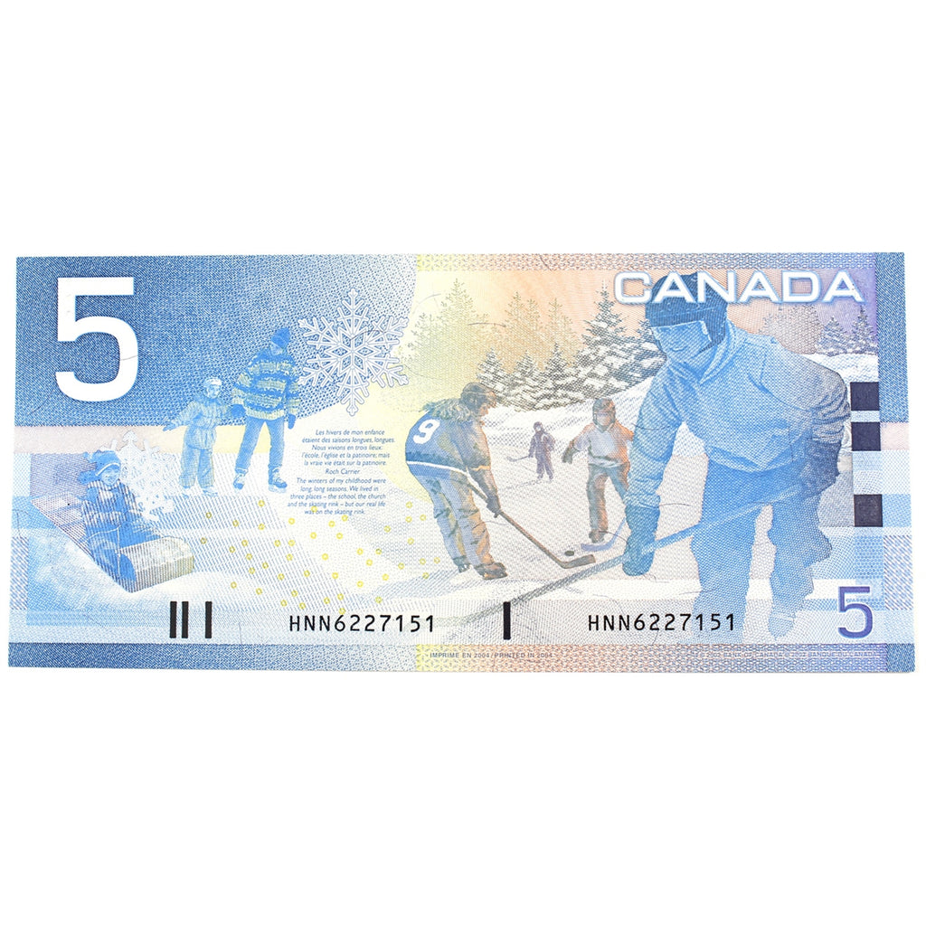 BC-62b 2004 Canada $5 Jenkins-Dodge, HNN, Choice Uncirculated (CUNC63)