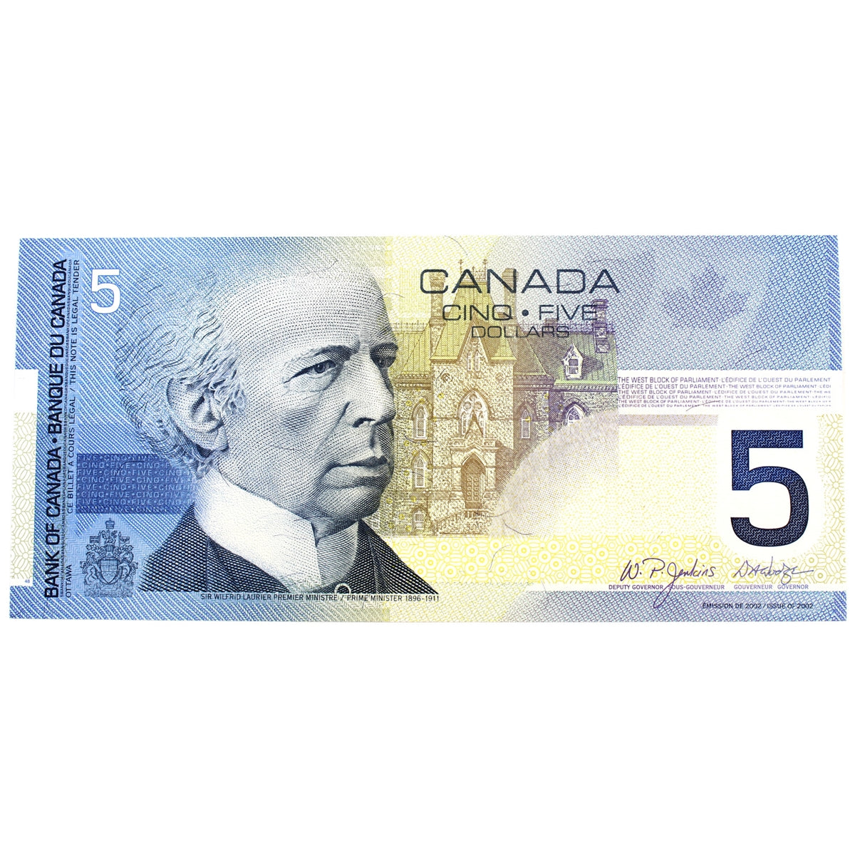 BC-62b 2004 Canada $5 Jenkins-Dodge, HNN, Choice Uncirculated (CUNC63)