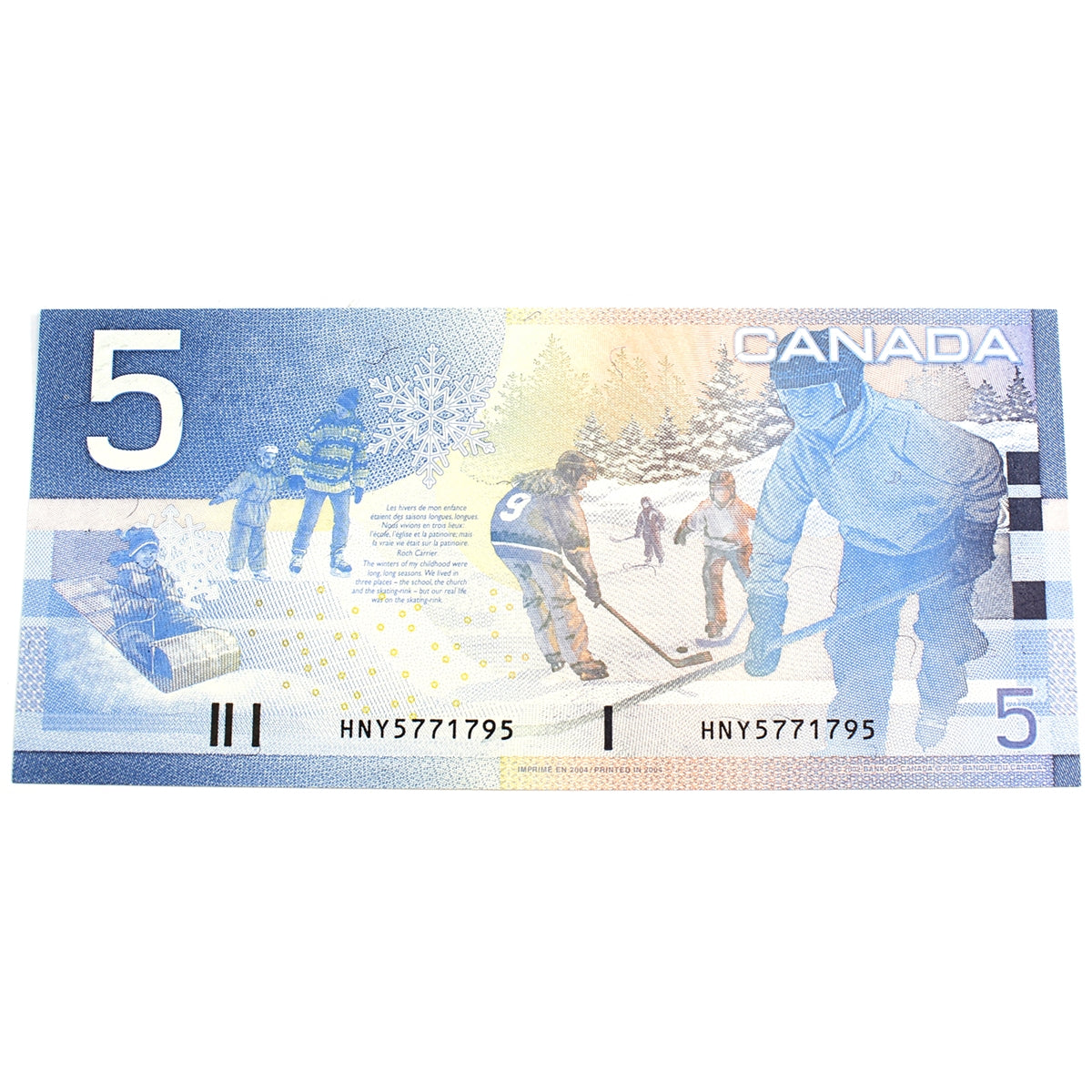 BC-62b 2004 Canada $5 Jenkins-Dodge, HNY, CUNC