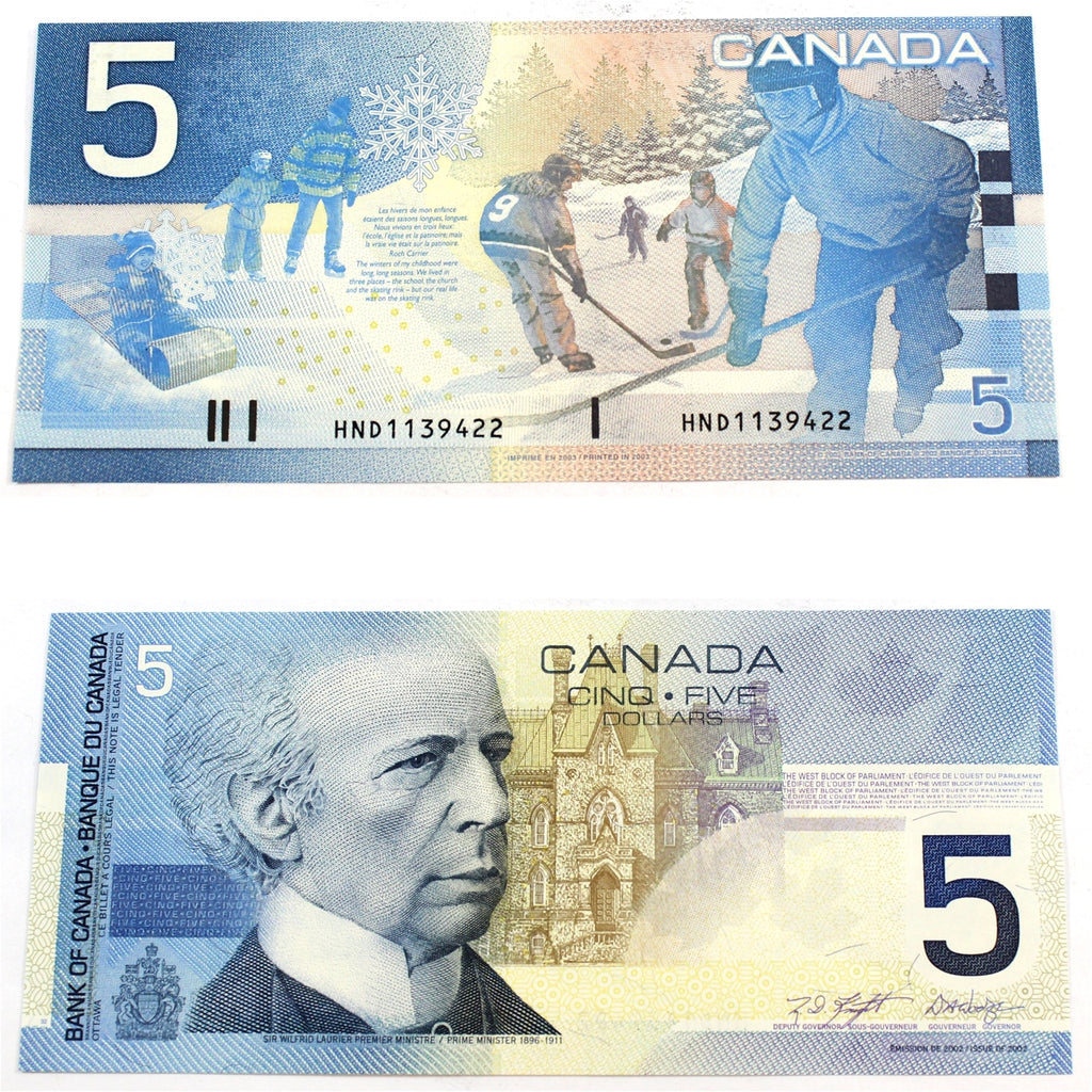 BC-62a-i 2003 Canada $5 Knight-Dodge, HND, CUNC