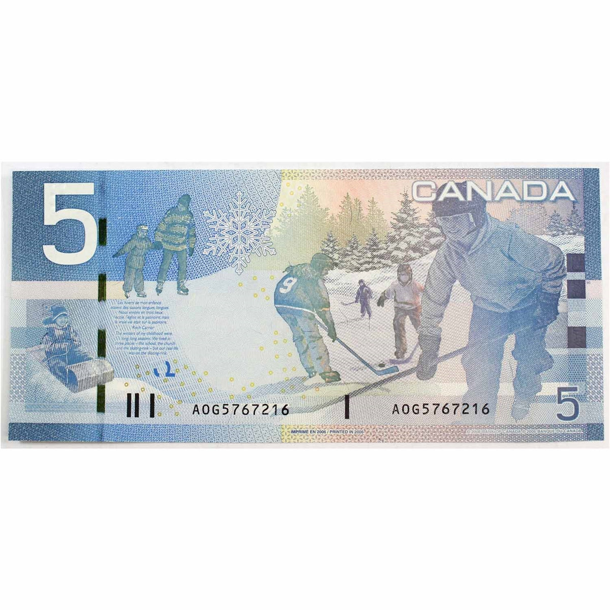 BC-67a 2006 Canada $5 Jenkins-Dodge, AOG, Uncirculated (MS60)