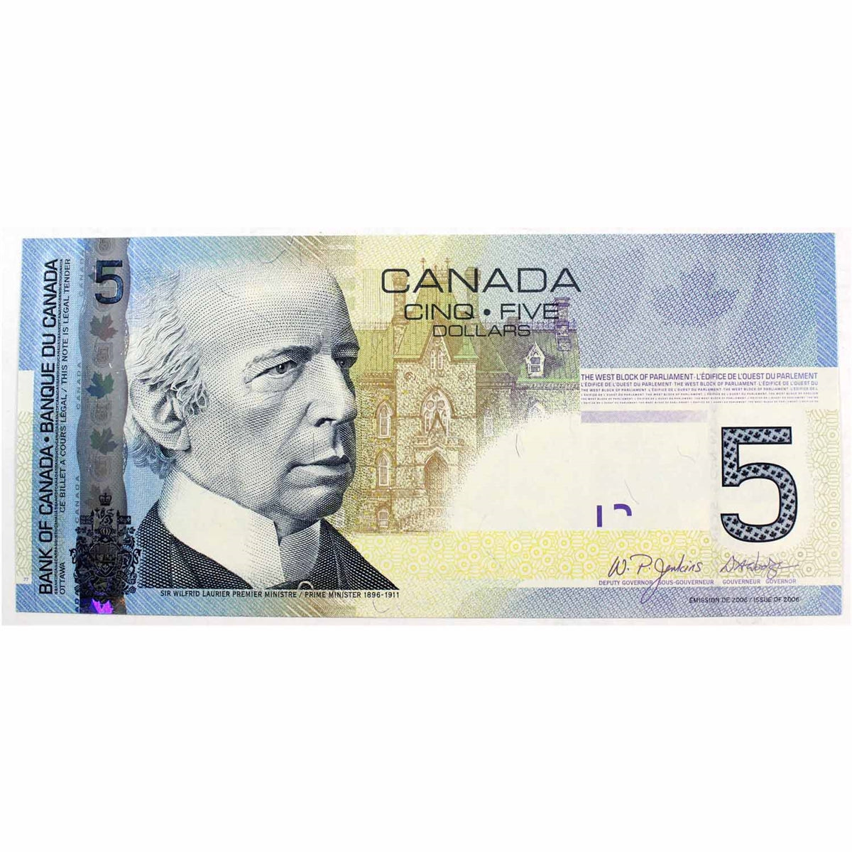 BC-67a 2006 Canada $5 Jenkins-Dodge, AOK, Uncirculated (MS60)
