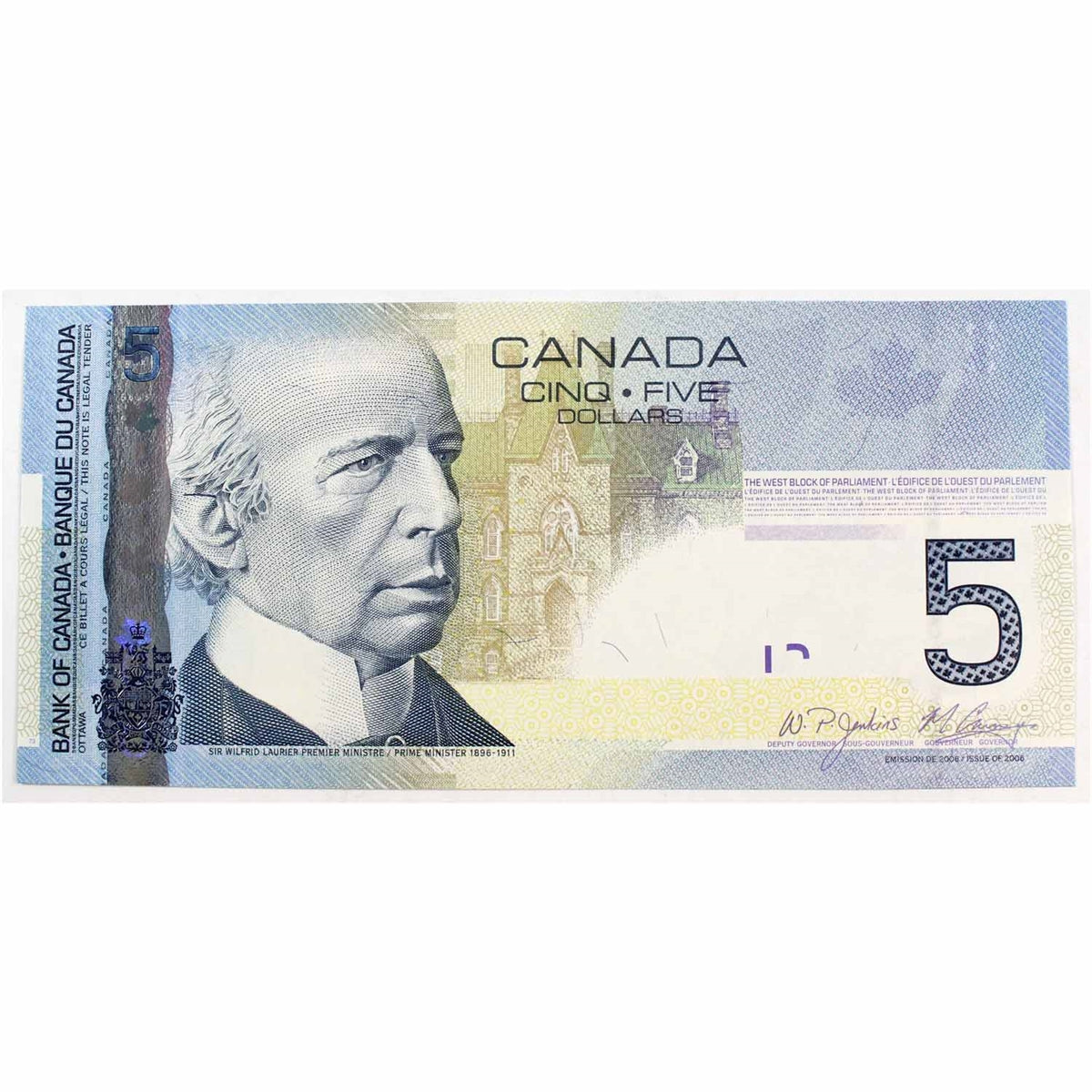 BC-67b 2009 Canada $5 Jenkins-Carney, AAE, Choice Uncirculated (CUNC63)
