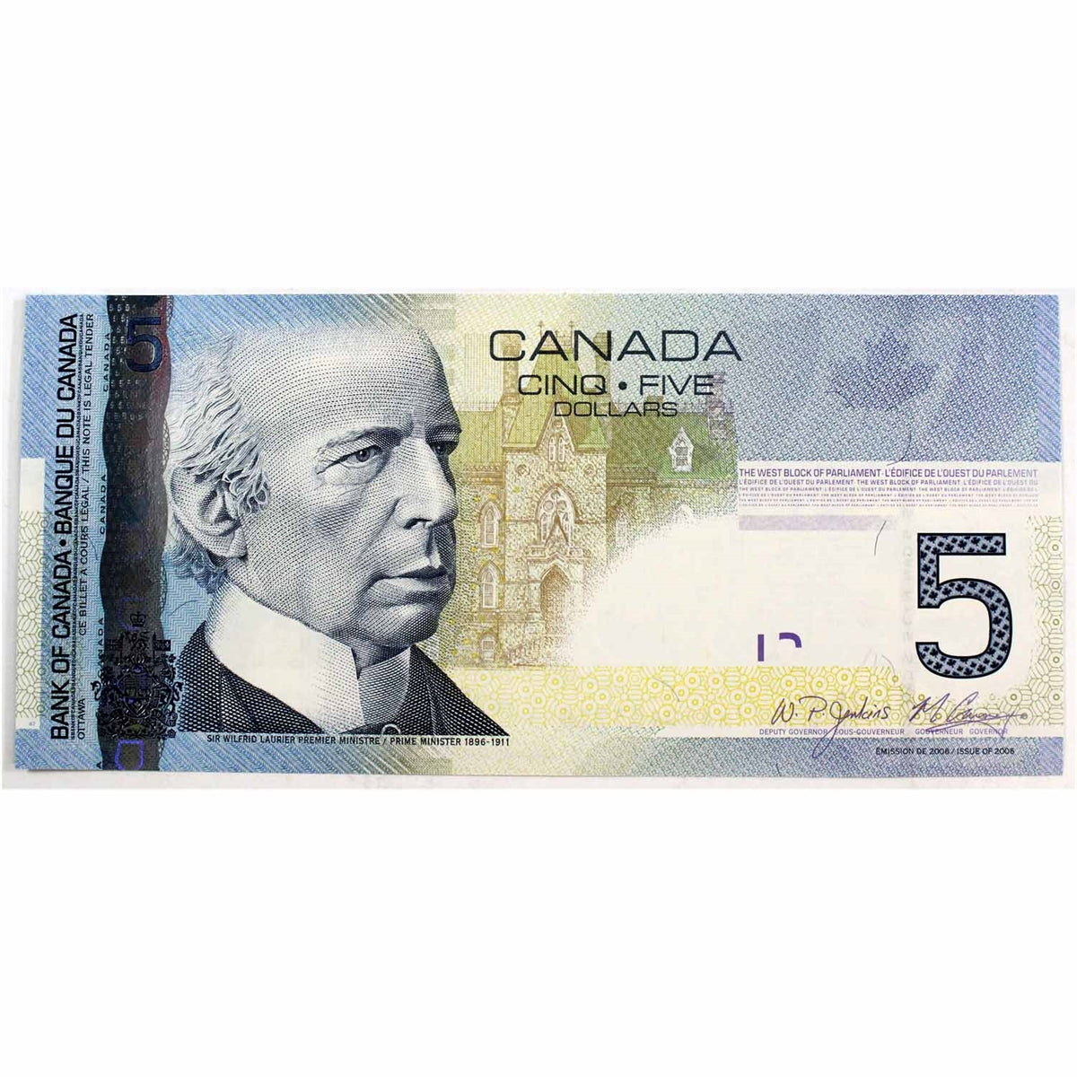 BC-67b-i 2010 Canada $5 Jenkins-Carney, HAE, Choice Uncirculated (CUNC63)
